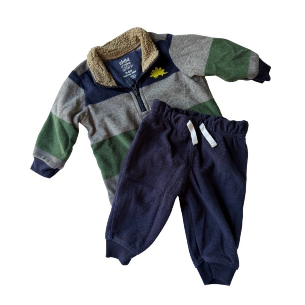 Child of Mine by Carter’s Quarter Zip Fleece Set